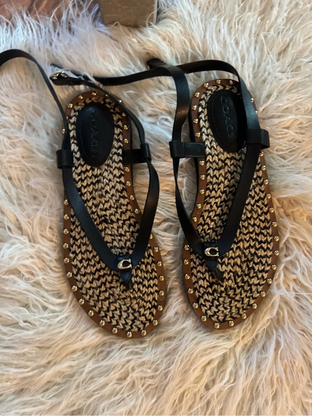 Coach Gracey Espadrille Thong Sandals